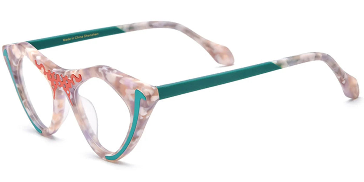Candye® Acetate Cat Eye Geometric Frame F6898