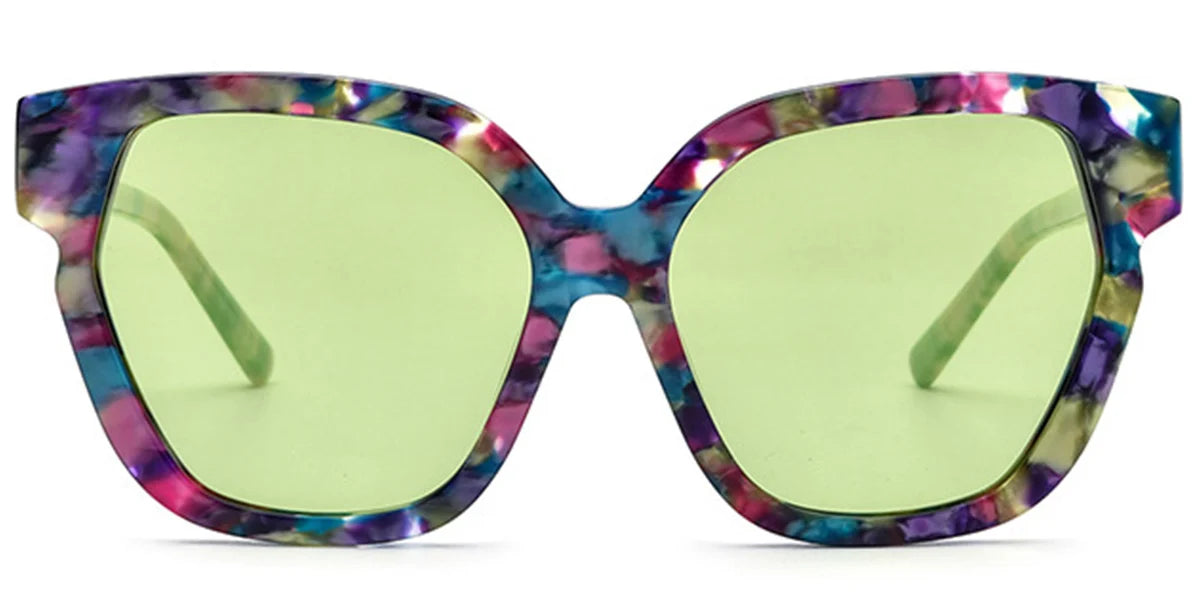 Candye® Acetate Square Cat Eye Sunglasses SG6395