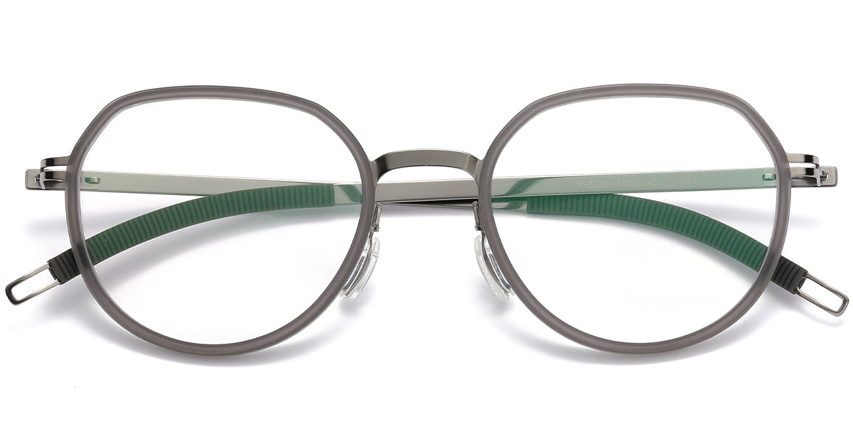 Candye® Acetate & Titanium Geometric Frame F4980