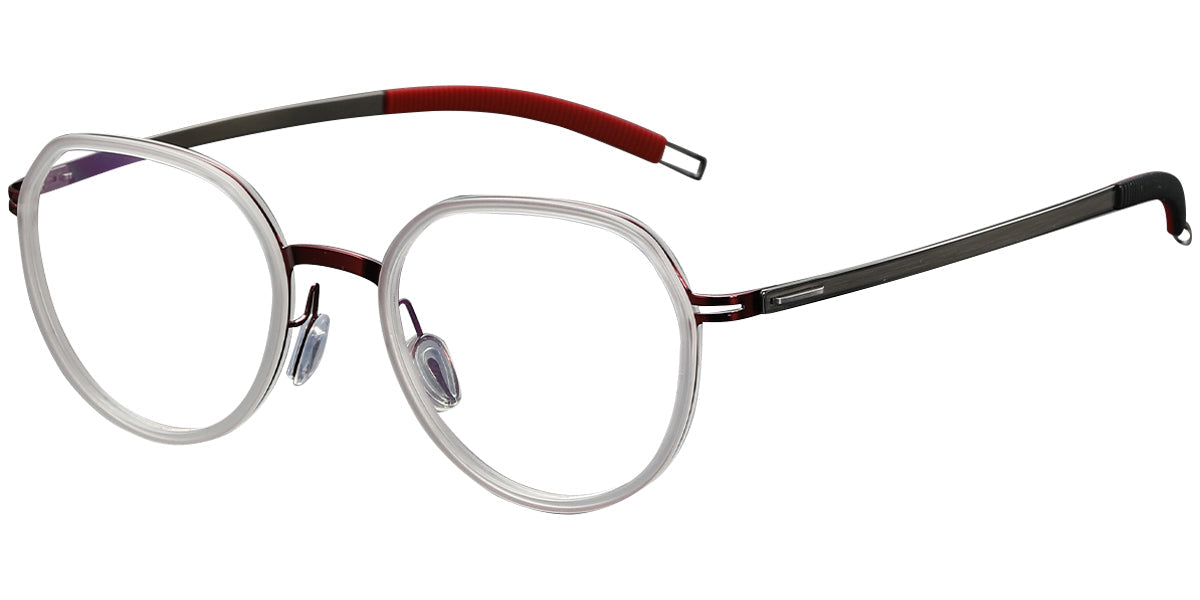 Candye® Acetate & Titanium Geometric Frame F4980