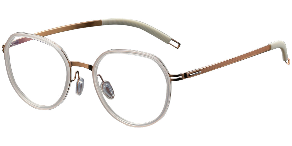 Candye® Acetate & Titanium Geometric Frame F4980