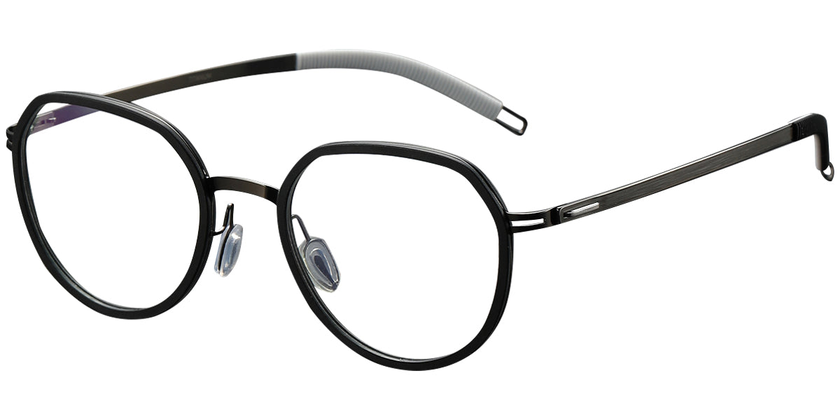 Candye® Acetate & Titanium Geometric Frame F4980