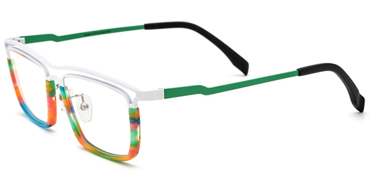 Candye® Acetate & Titanium Rectangle Frame F6719