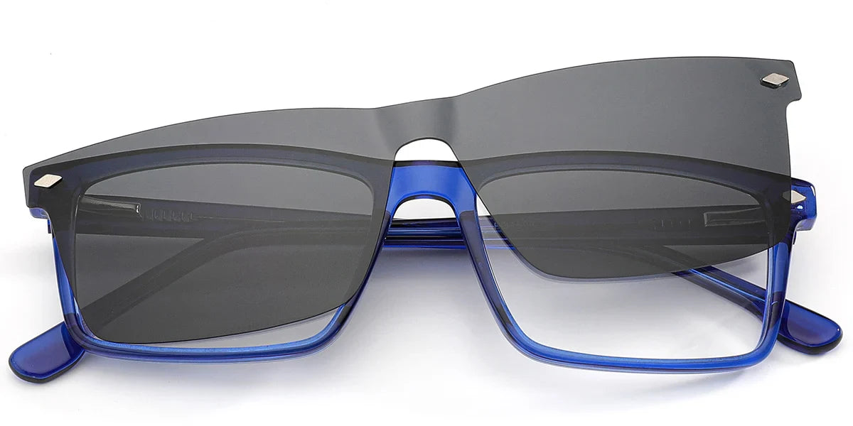 Candye Clip-Ons Acetate Rectangle Frame F6295