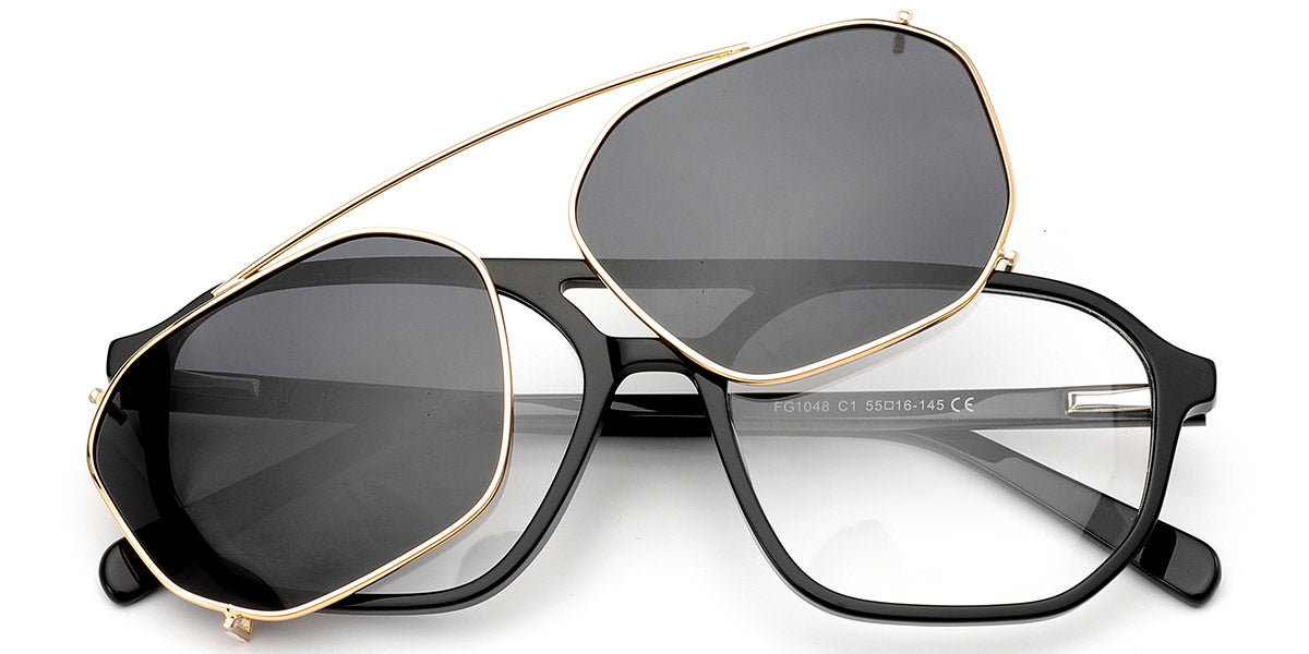 Candye® Clip Ons Acetate Aviator Frame F6618