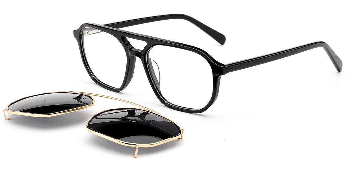 Candye® Clip Ons Acetate Aviator Frame F6618