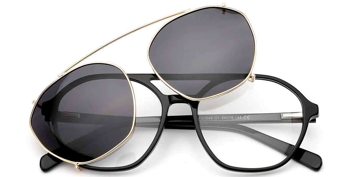 Candye® Clip Ons Acetate Aviator Frame F6619