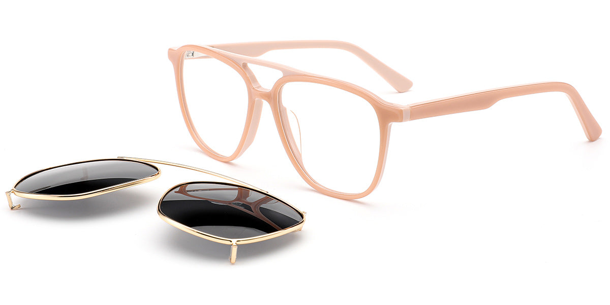Candye® Clip Ons Acetate Aviator Frame F6620