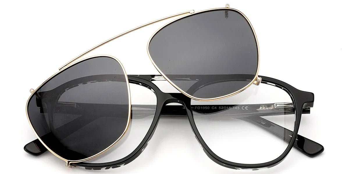 Candye® Clip Ons Acetate Aviator Frame F6620