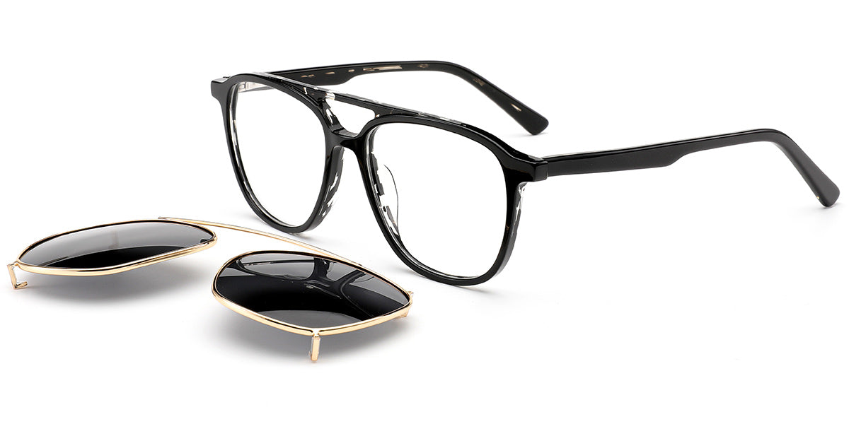 Candye® Clip Ons Acetate Aviator Frame F6620