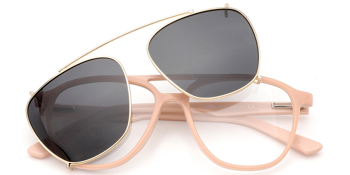 Candye® Clip Ons Acetate Aviator Frame F6620