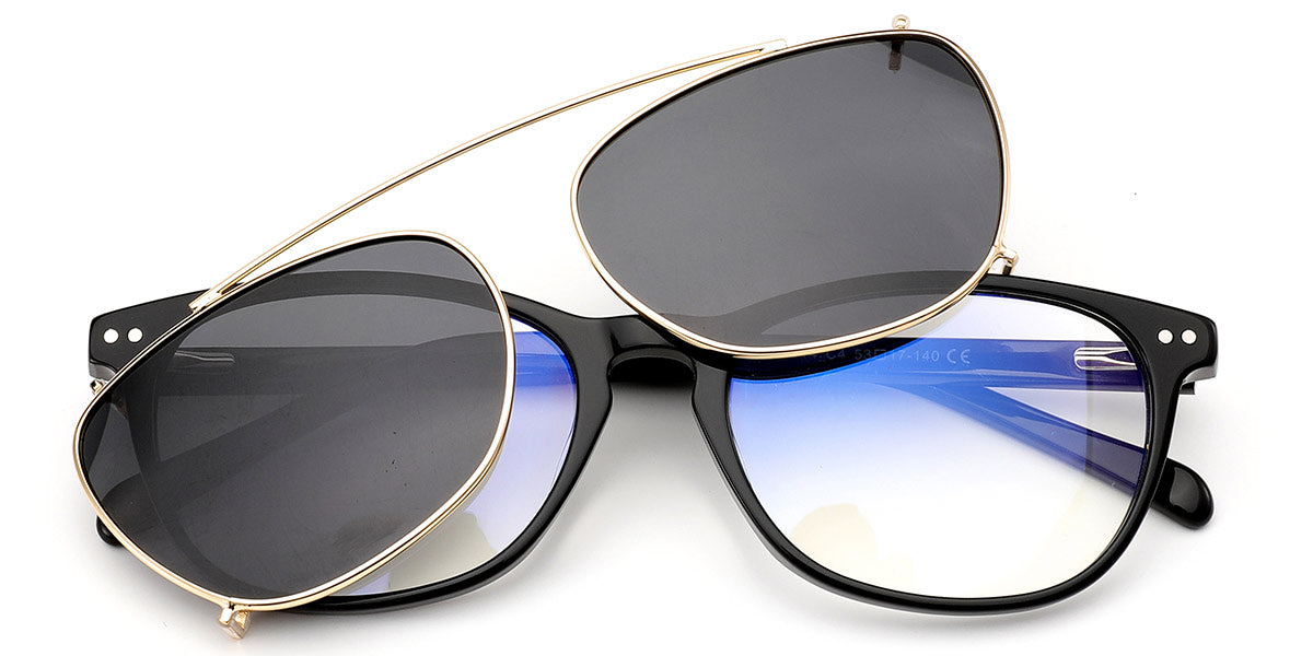 Candye® Clip Ons Acetate Rectangle Frame F6616