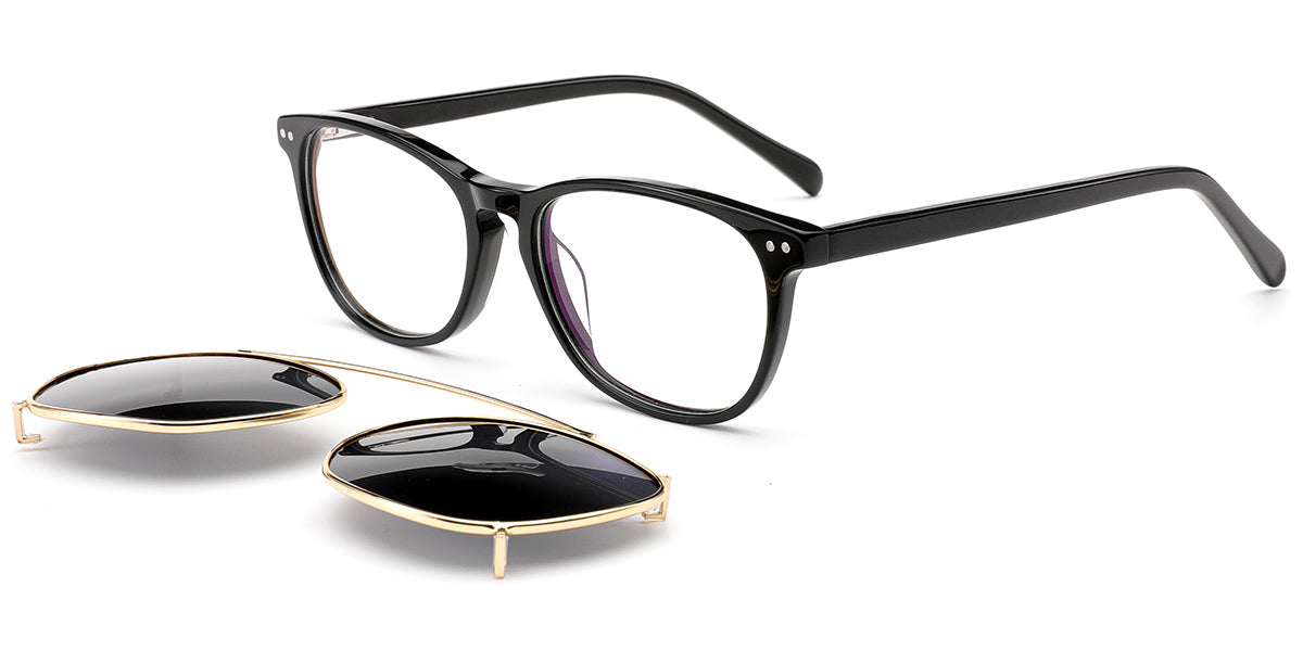 Candye® Clip Ons Acetate Rectangle Frame F6616