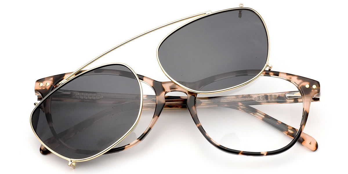 Candye® Clip Ons Acetate Rectangle Frame F6616