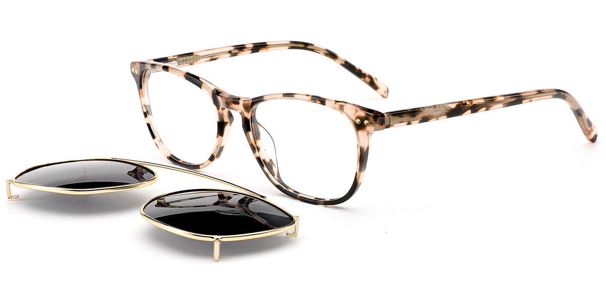 Candye® Clip Ons Acetate Rectangle Frame F6616