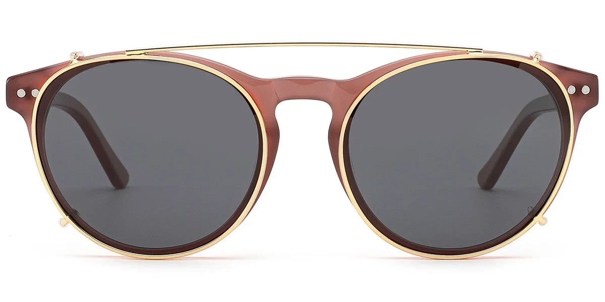 Candye® Clip Ons Acetate Round Frame F6617