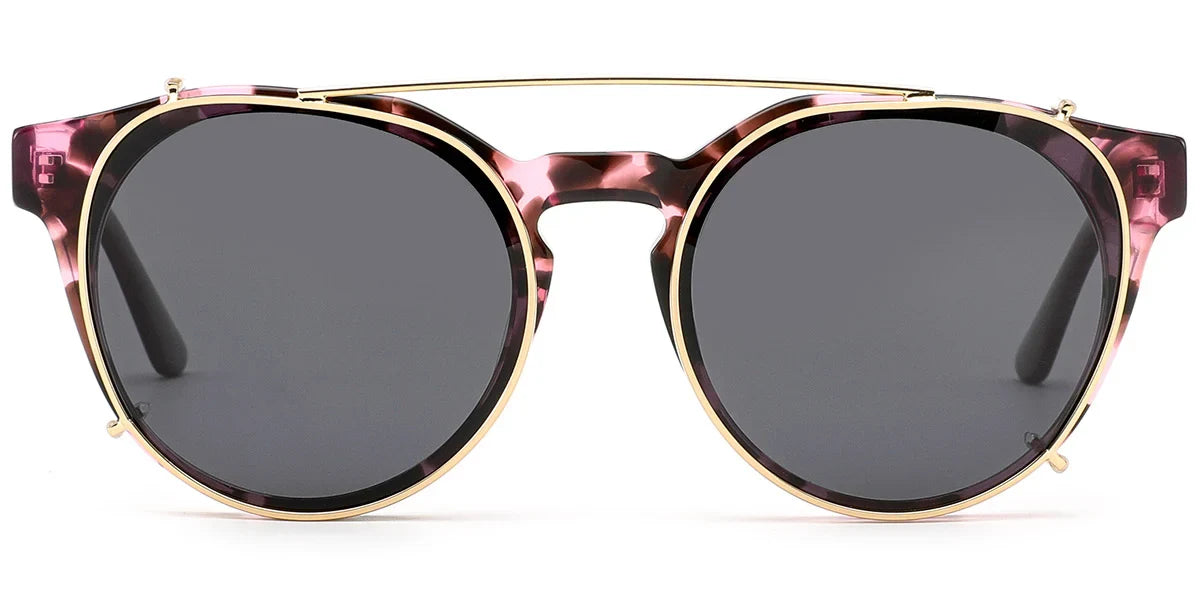 Candye® Clip Ons Acetate Round Frame F6622