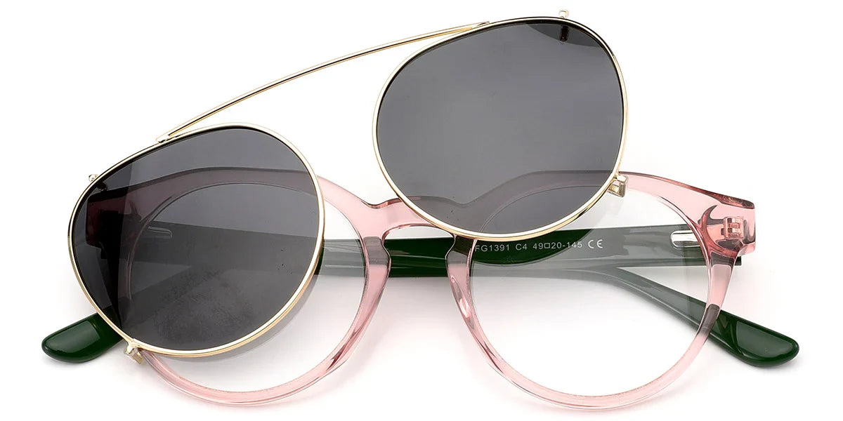 Candye® Clip Ons Acetate Round Frame F6622