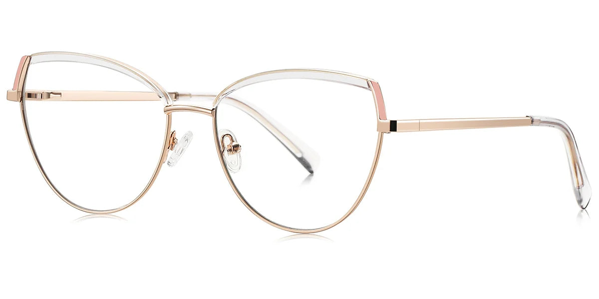 Candye® Metal Cat Eye Browline Frame F6836