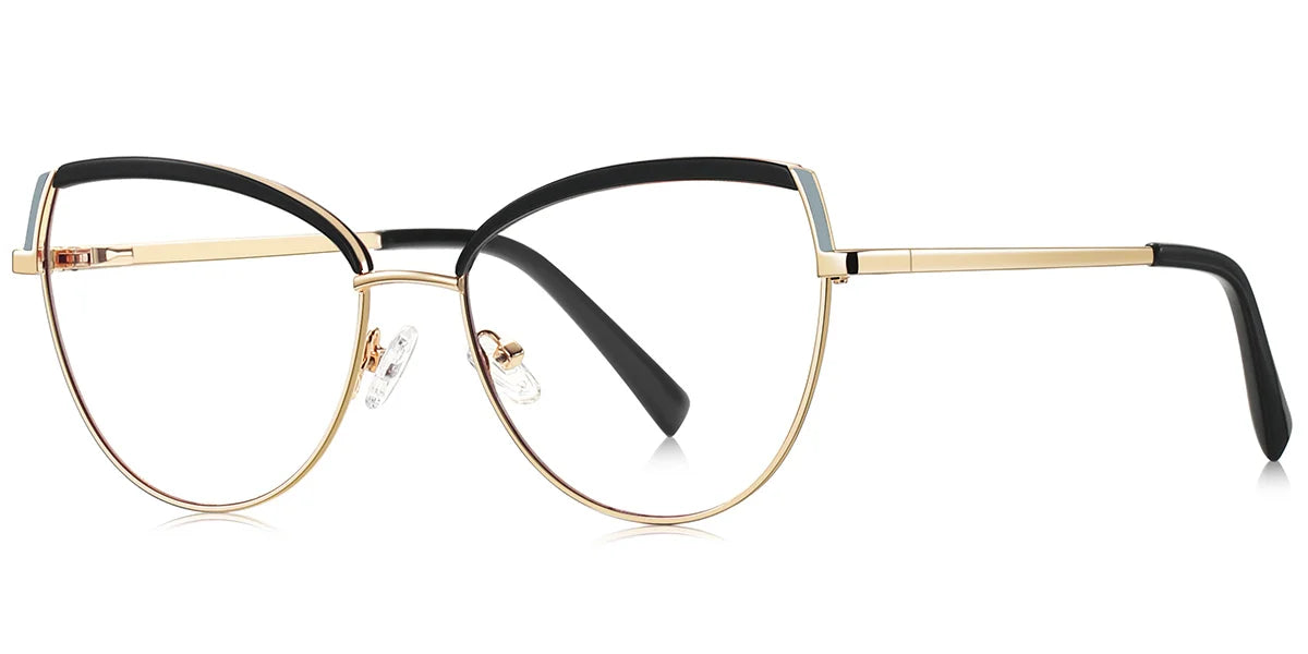 Candye® Metal Cat Eye Browline Frame F6836