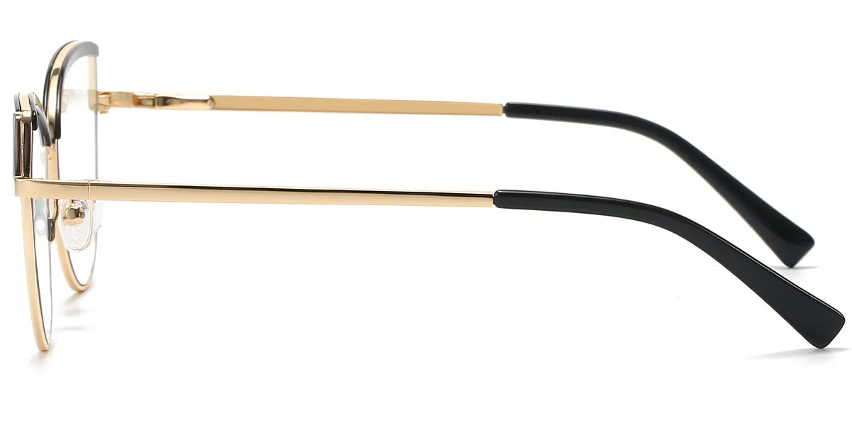 Candye® Metal Cat Eye Browline Frame F6836