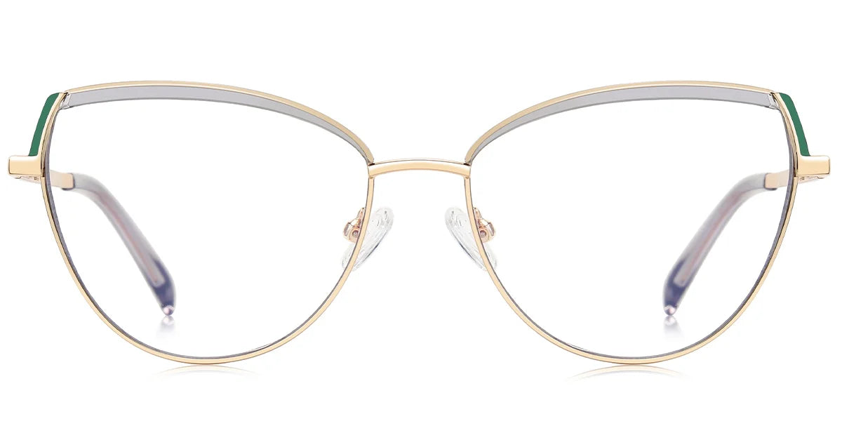 Candye® Metal Cat Eye Browline Frame F6836