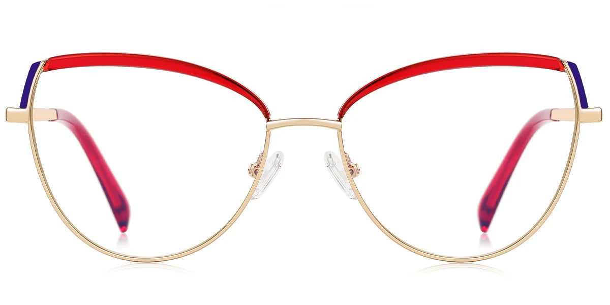 Candye® Metal Cat Eye Browline Frame F6836