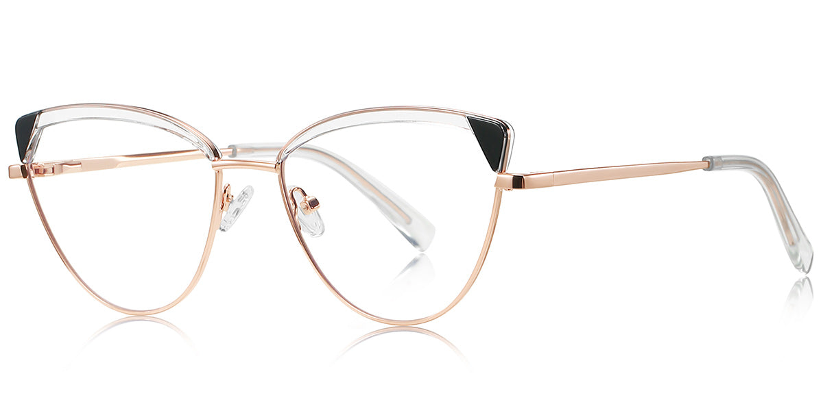 Candye® Metal Cat Eye Browline Frame F6840