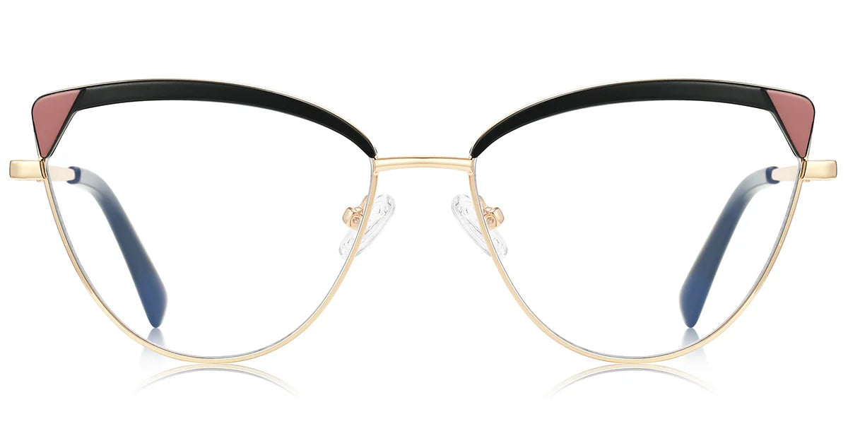 Candye® Metal Cat Eye Browline Frame F6840