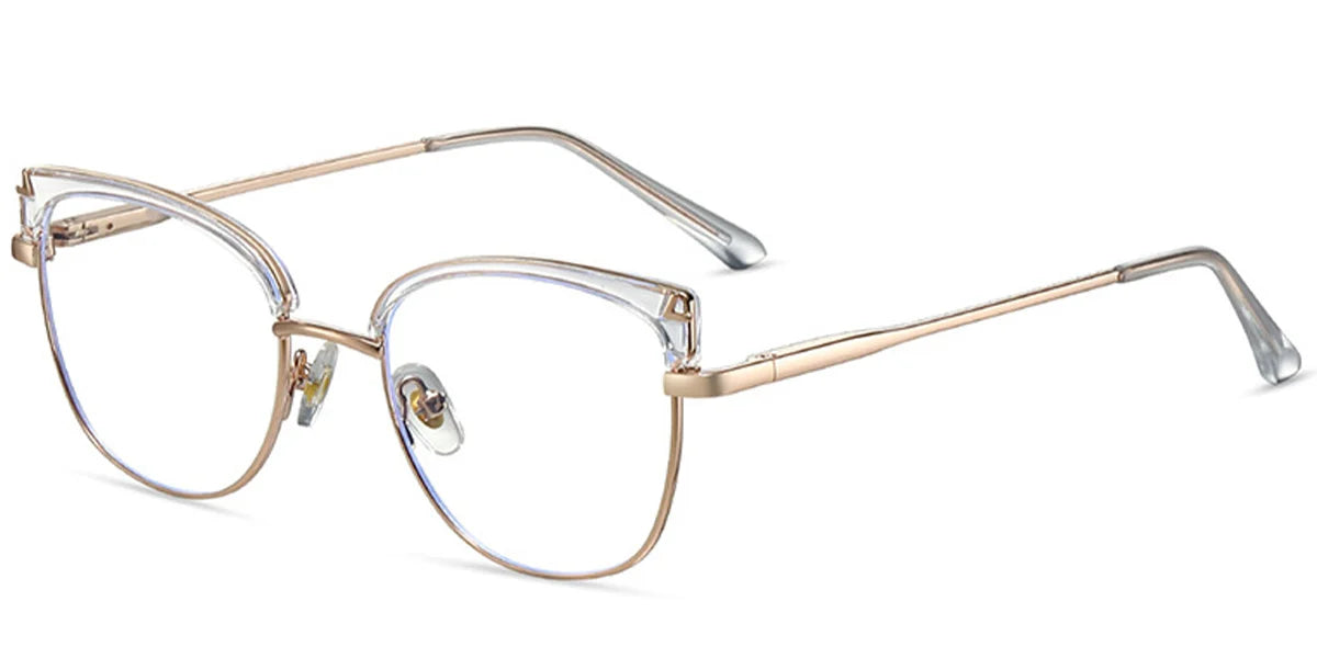 Candye® Metal Cat Eye Browline Frame F7031