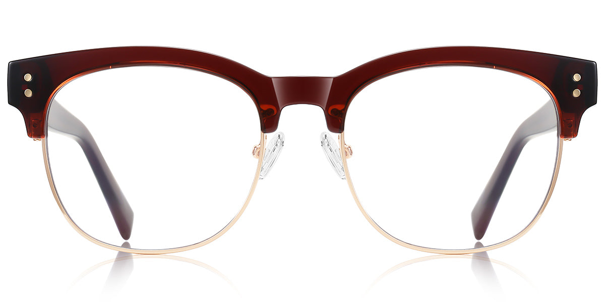 Candye® Metal Round Browline Frame F6854