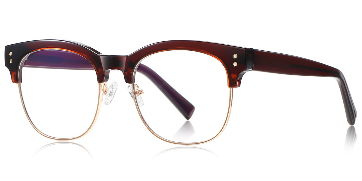 Candye® Metal Round Browline Frame F6854