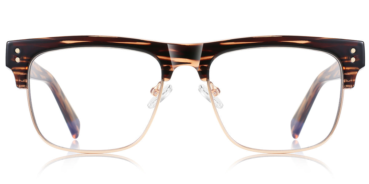 Candye® Metal Square Browline Frame F6843