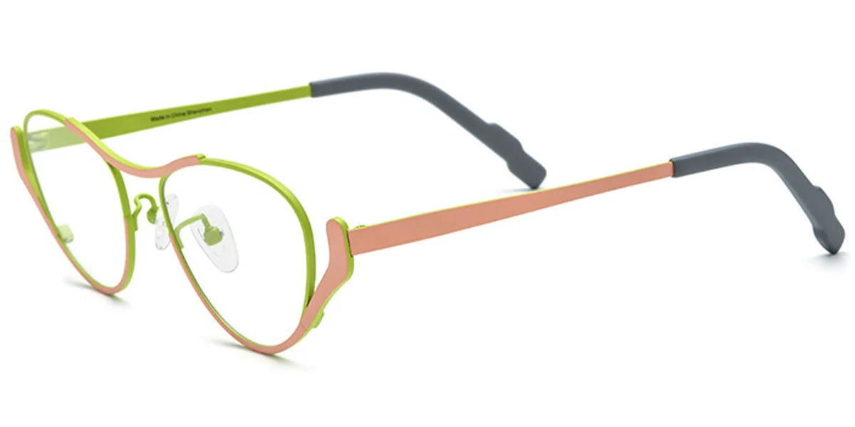 Candye® Titanium Cat Eye Geometric Frame F7048
