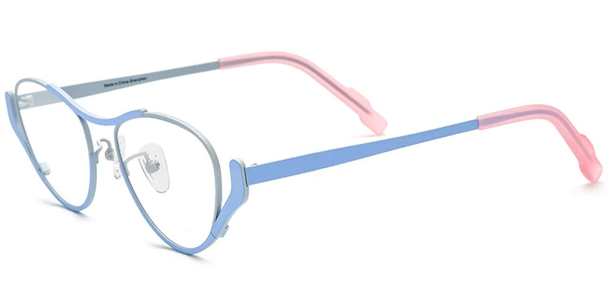 Candye® Titanium Cat Eye Geometric Frame F7048