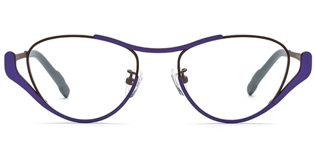 Candye® Titanium Cat Eye Geometric Frame F7048