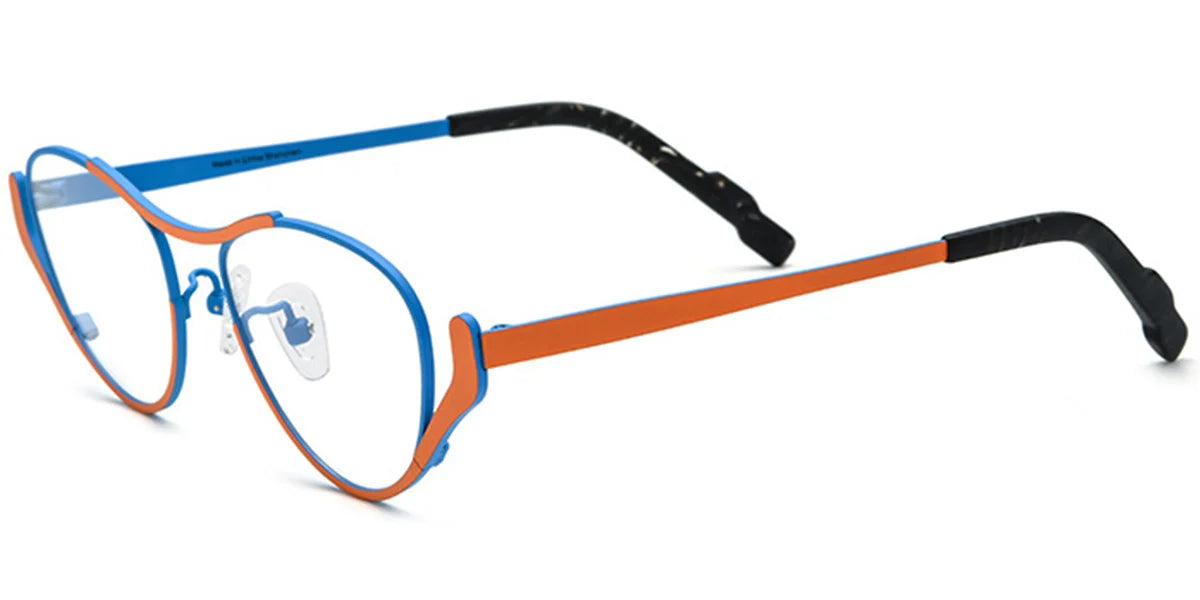 Candye® Titanium Cat Eye Geometric Frame F7048