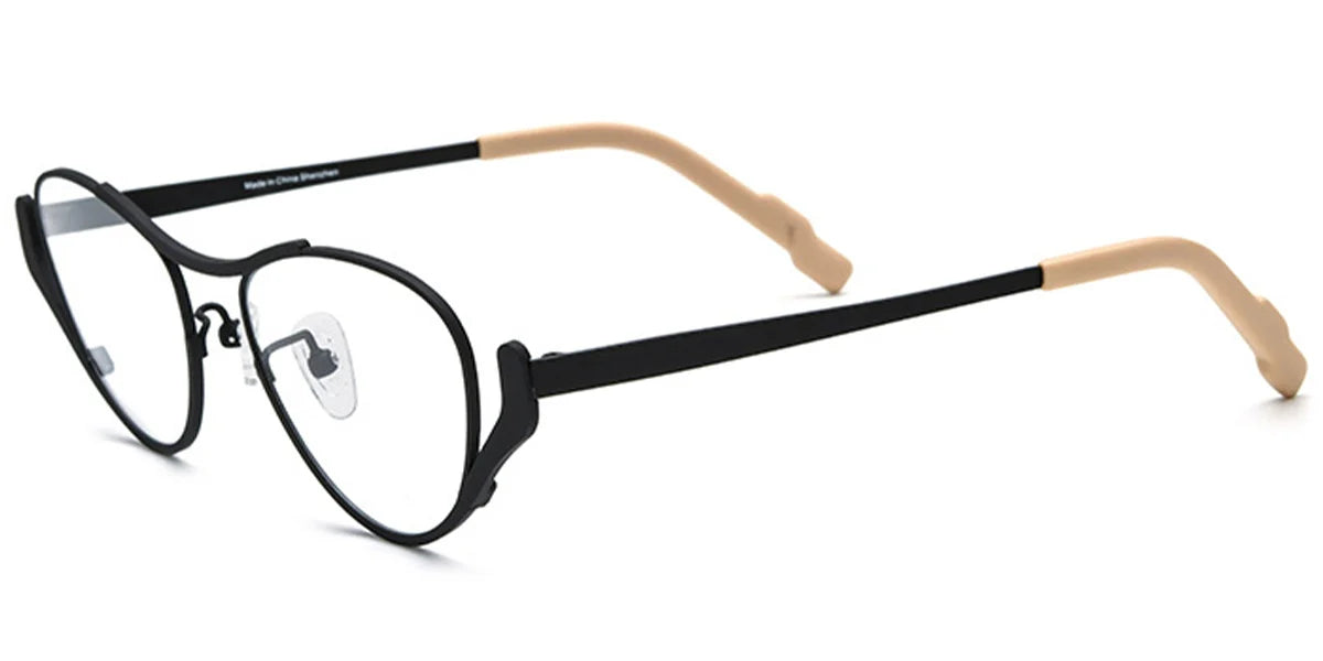Candye® Titanium Cat Eye Geometric Frame F7048
