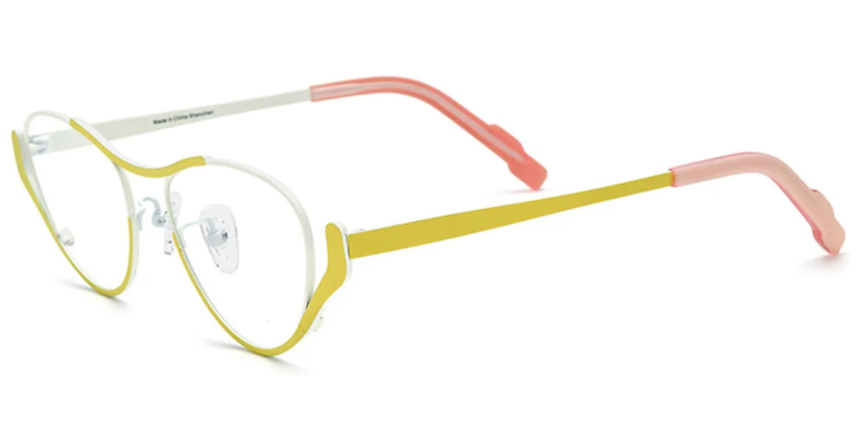 Candye® Titanium Cat Eye Geometric Frame F7048
