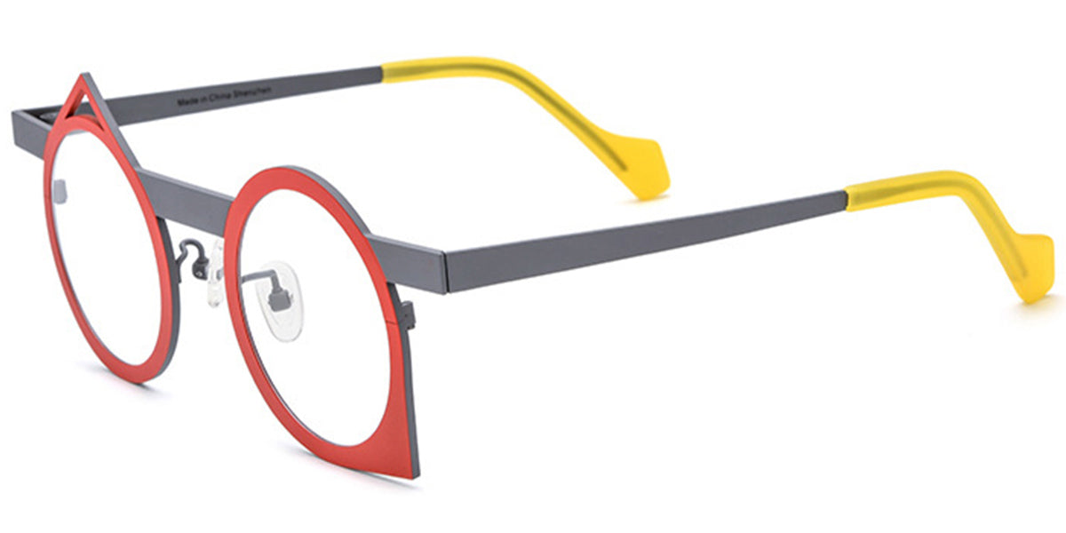 Candye® Titanium Round Geometric Frame F6720