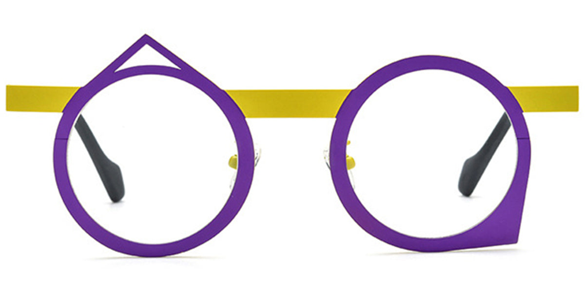 Candye® Titanium Round Geometric Frame F6720