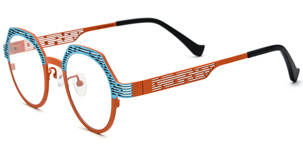Candye® Titanium Round Geometric Frame F6725