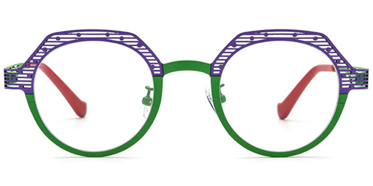 Candye® Titanium Round Geometric Frame F6725