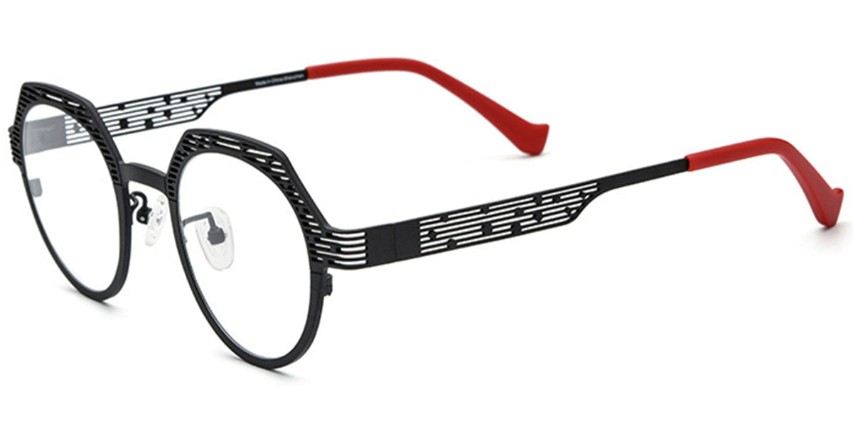 Candye® Titanium Round Geometric Frame F6725