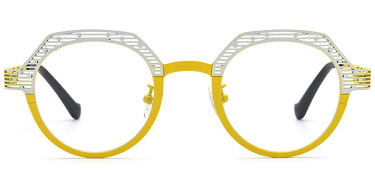 Candye® Titanium Round Geometric Frame F6725