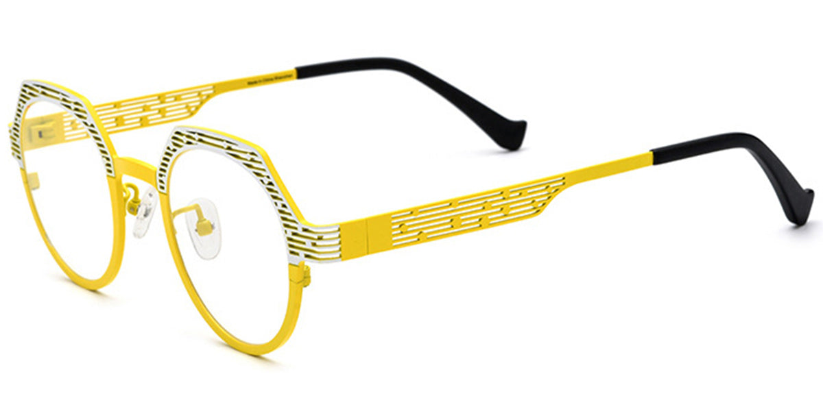 Candye® Titanium Round Geometric Frame F6725