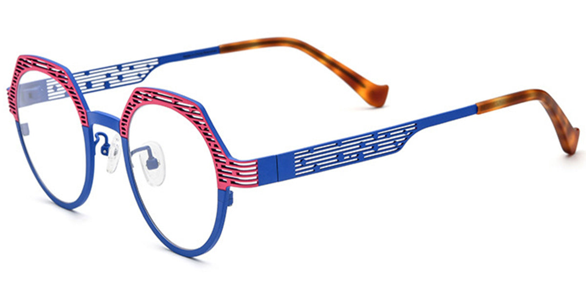 Candye® Titanium Round Geometric Frame F6725