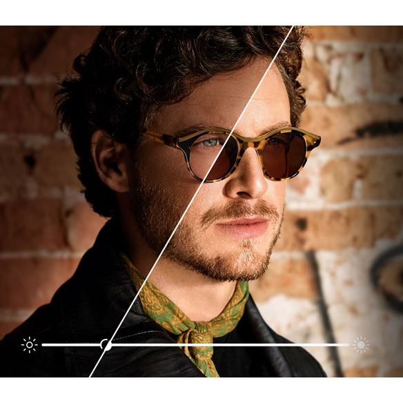 Non-Prescription Blue Light Blocking + Photochromatic Grey