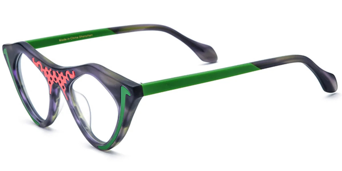 Candye® Acetate Cat Eye Geometric Frame F6898 