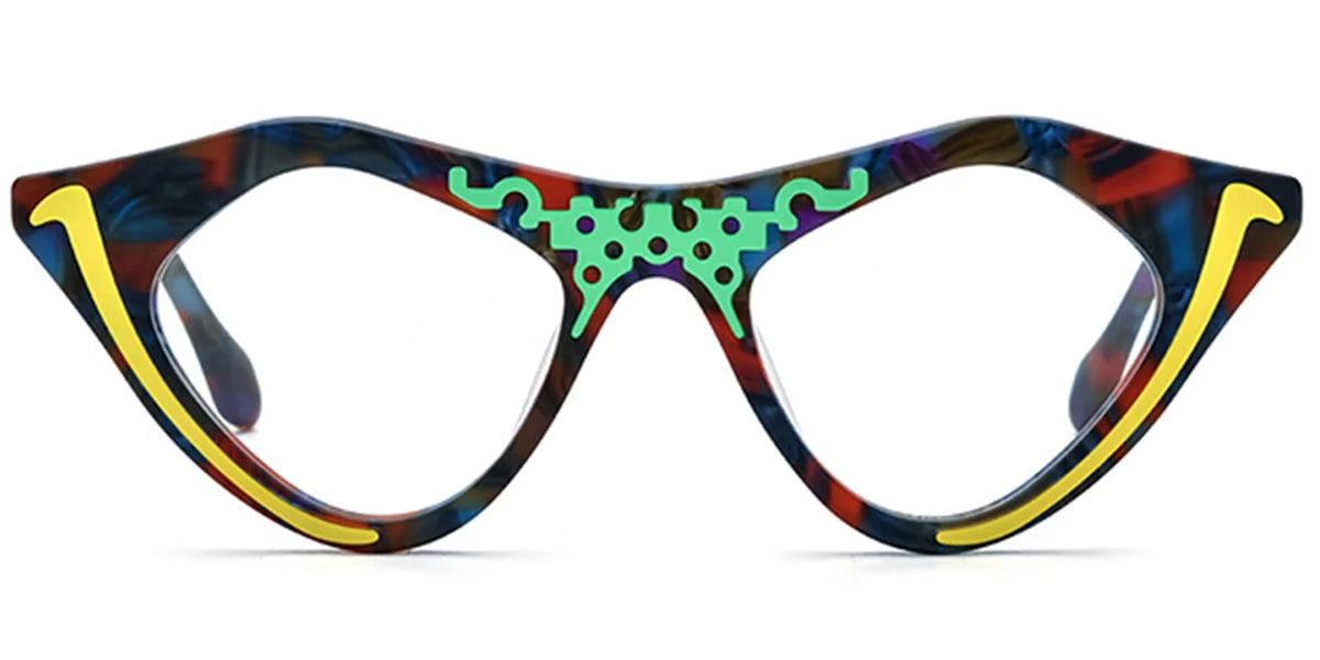 Candye® Acetate Cat Eye Geometric Frame F6898 